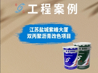 江苏盐城紫峰大厦双丙聚沥青改色项目