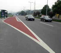 我司签约江铃汽车集团彩色沥青路面改色工程-上